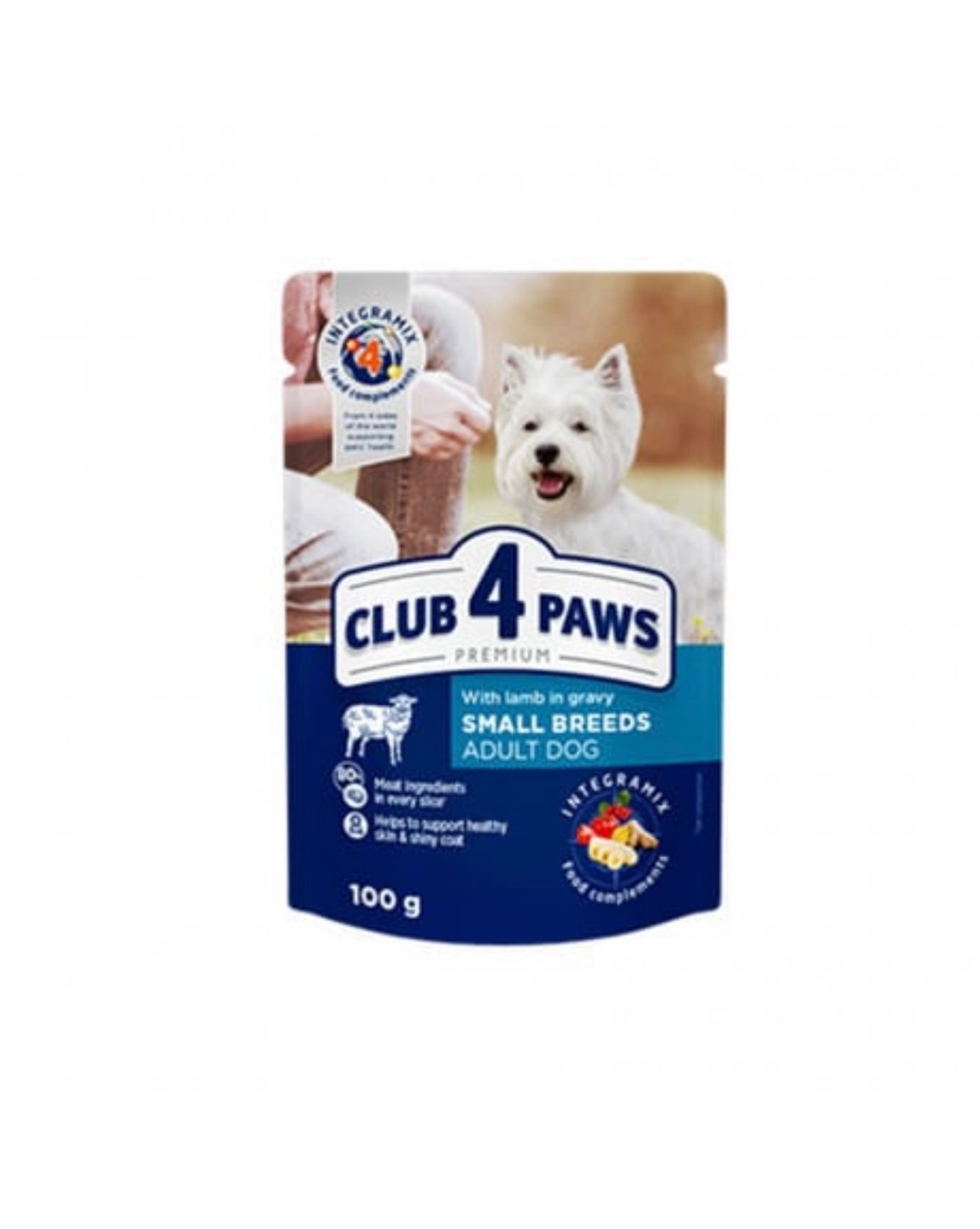 Club 4 paws Adult Small Breed Lamb in Gravy 100gr